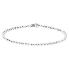 9ct White Gold 1.00ct Diamond Bracelet
