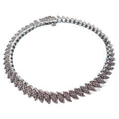 9 Karat Weißgold 1,50 Karat Diamant-Armband