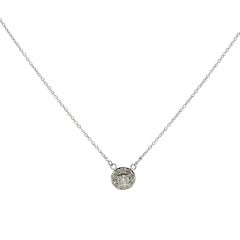 9ct White Gold Diamond Cluster Pendant – 0.28ct Natural Diamonds