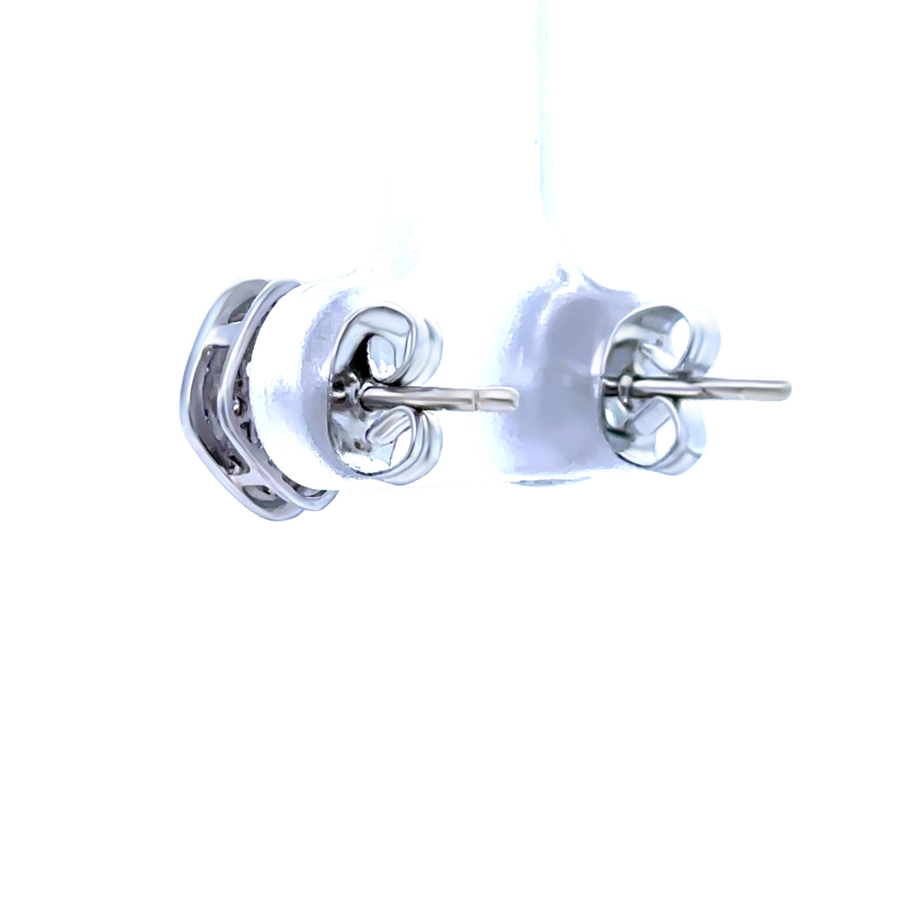 De las mujeres Pendientes de diamantes de oro blanco de 9 ct 0,26 ct 1,3 g en venta