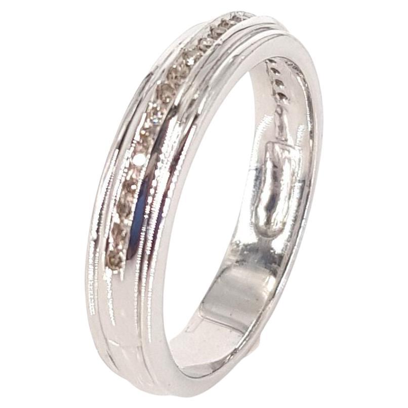 9ct White Gold Diamond Eternity Ring For Sale