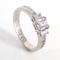 9 Carat White Gold Diamond Ring