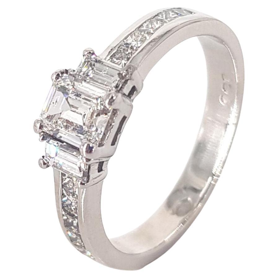 9 Carat White Gold Diamond Ring