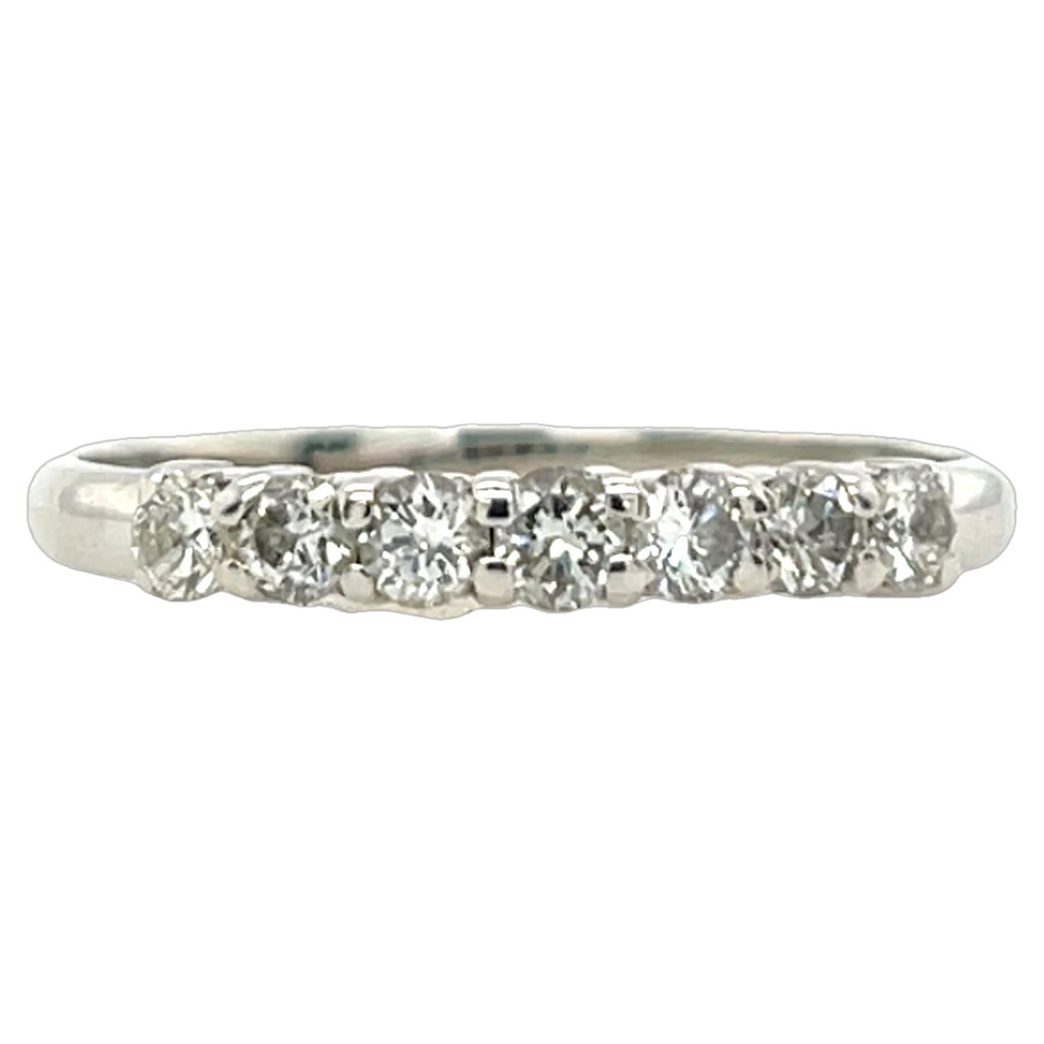9ct White Gold Diamond Rings Set With 7 Natural Diamonds