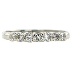 9ct White Gold Diamond Rings Set With 7 Natural Diamonds