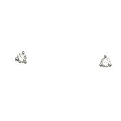9ct White Gold Diamond Stud Earrings, 0.18ct