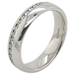 9ct White Gold Full Eternity Ring/Wedding Ring Set With 0.40ct Round Diamonds