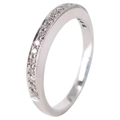 9ct White Gold Half Eternity Diamond Ring