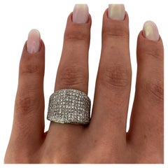 9ct White Gold Pavé Diamond Dress Ring – Approx. 1.50ct Diamonds