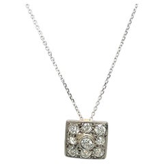 9ct White & Yellow Gold Diamond Pendant Set With 0.30ct Natural Diamonds