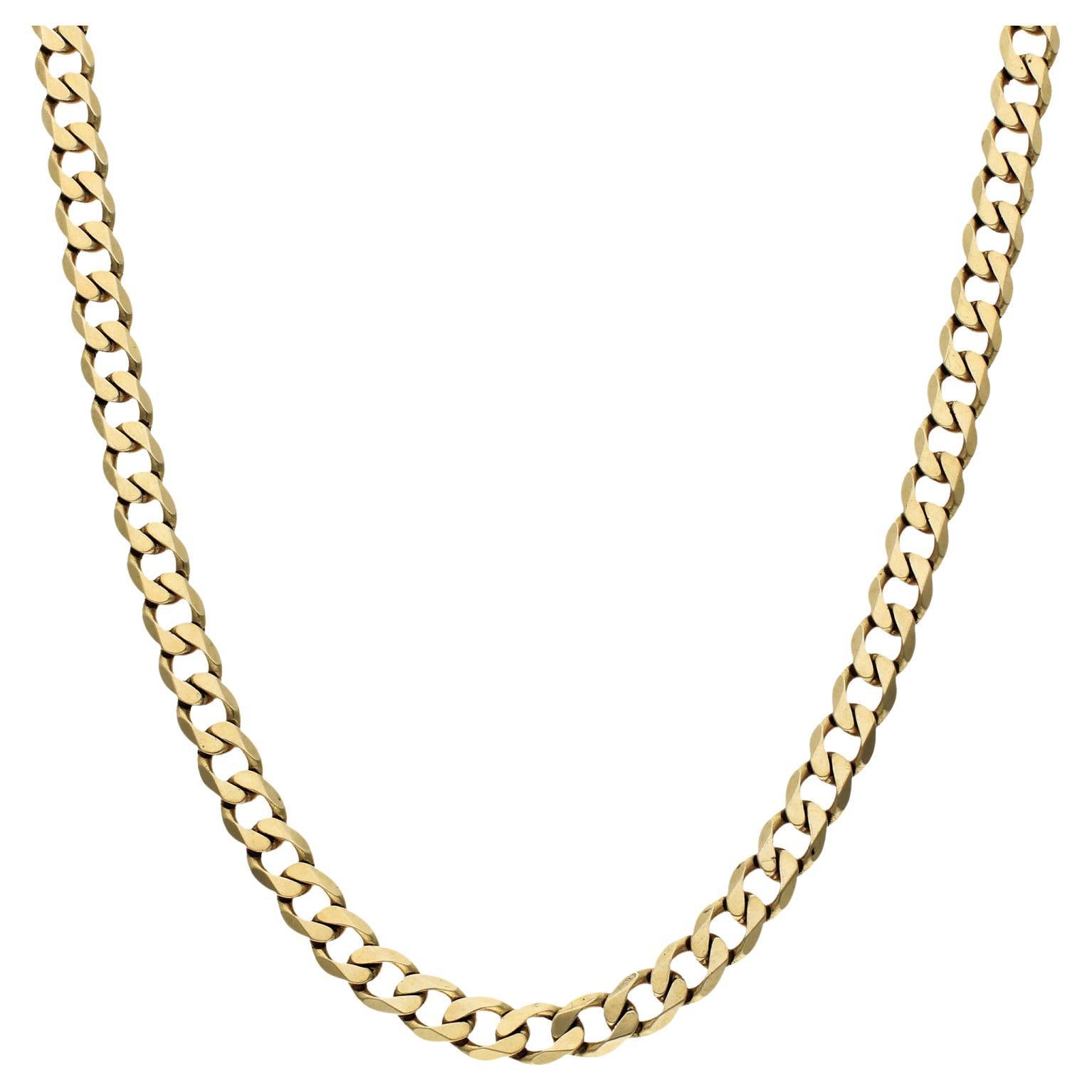 9ct Yellow Gold 18 Inch Curb Chain 19.40 grams