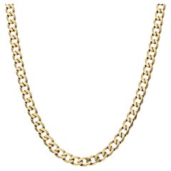 Retro 9ct Yellow Gold 18 Inch Curb Chain 19.40 grams