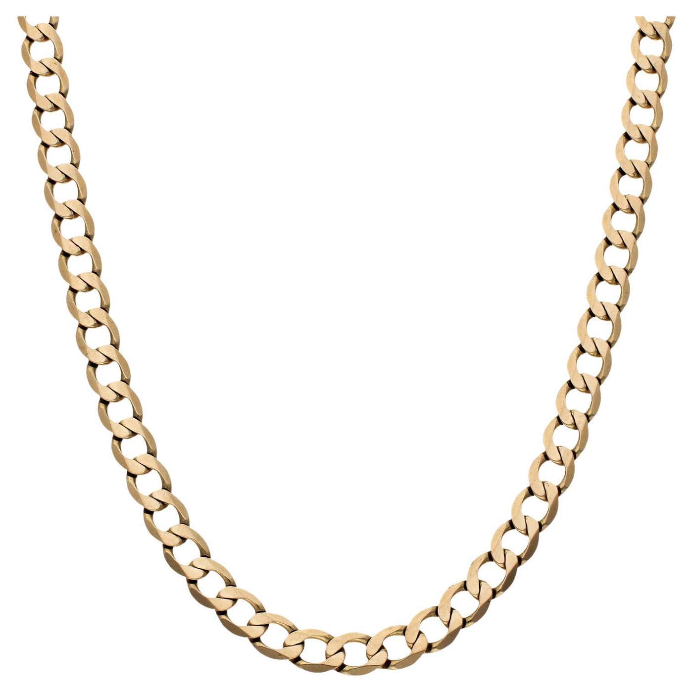 9ct Yellow Gold 20 Inch Curb Chain 23.40 grams For Sale at 1stDibs ...