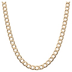 Vintage 9ct Yellow Gold 20 Inch Curb Chain 23.40 grams