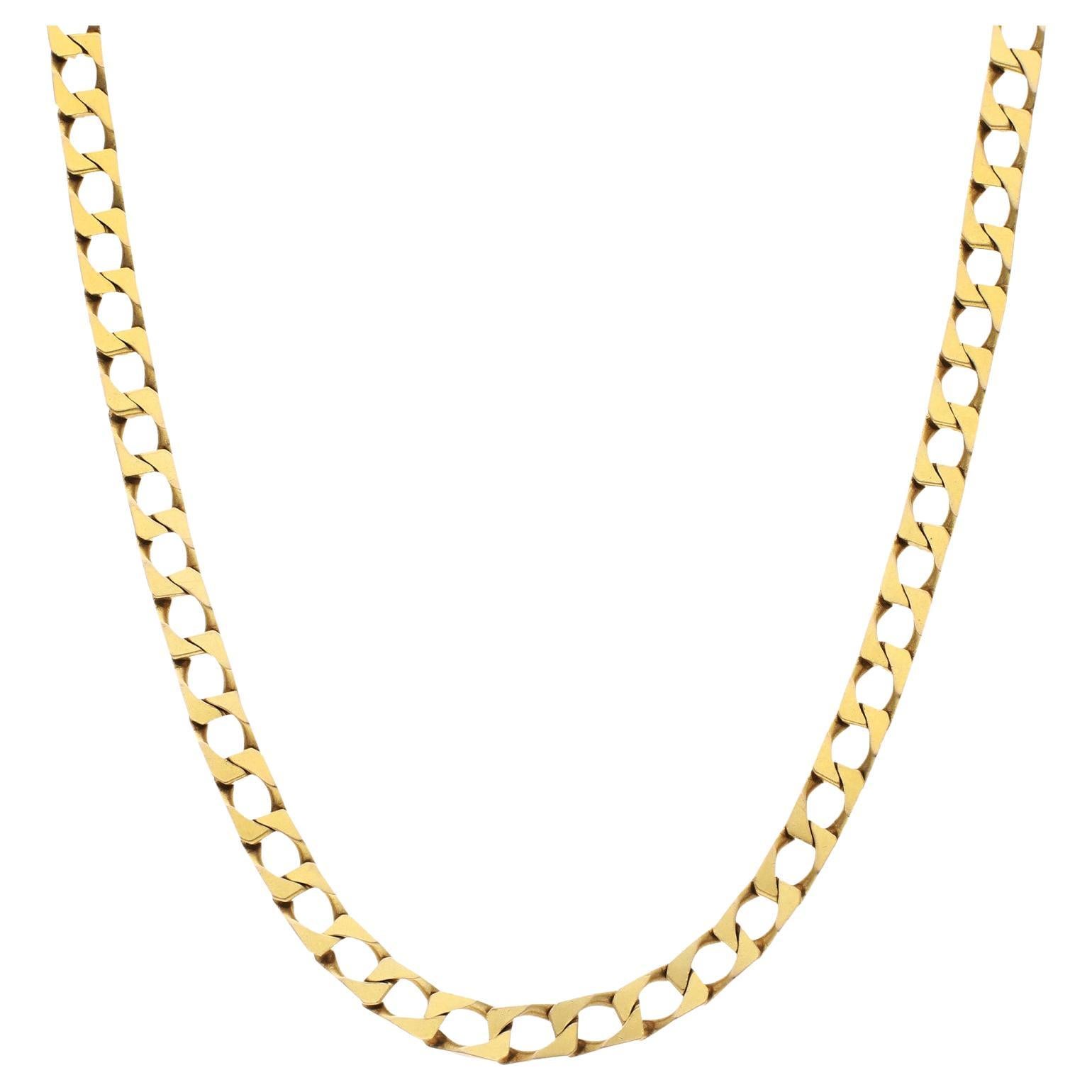 9ct Yellow Gold 29.5 Inch Metric Curb Chain 37.90 grams
