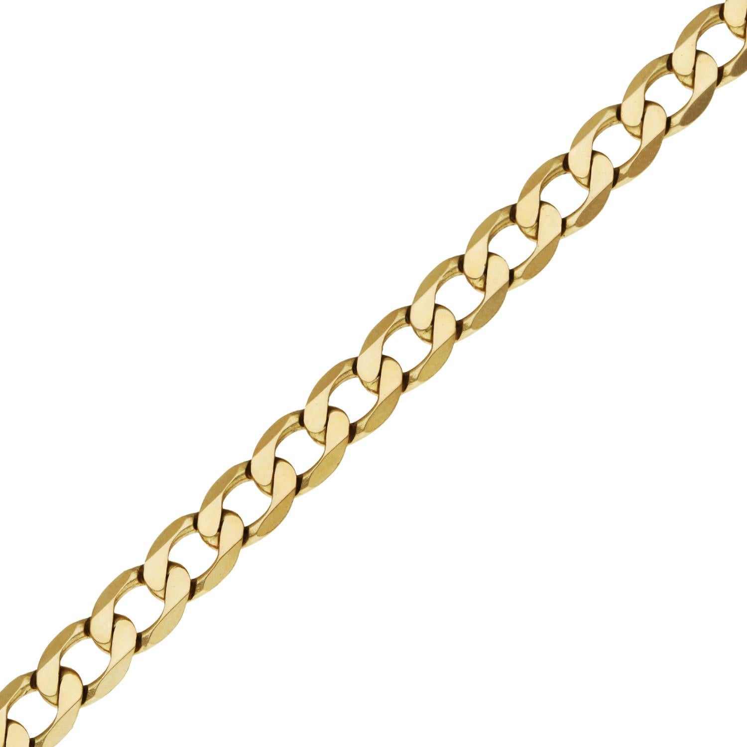 Oro amarillo 9 ct 4,85 mm Cadena con rizo archivada 20,30 gramos en Bueno estado para la venta en Birmingham, GB