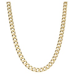 Oro amarillo 9 ct 6,83 mm 22 pulgadas Cadena métrica 41,80 gramos