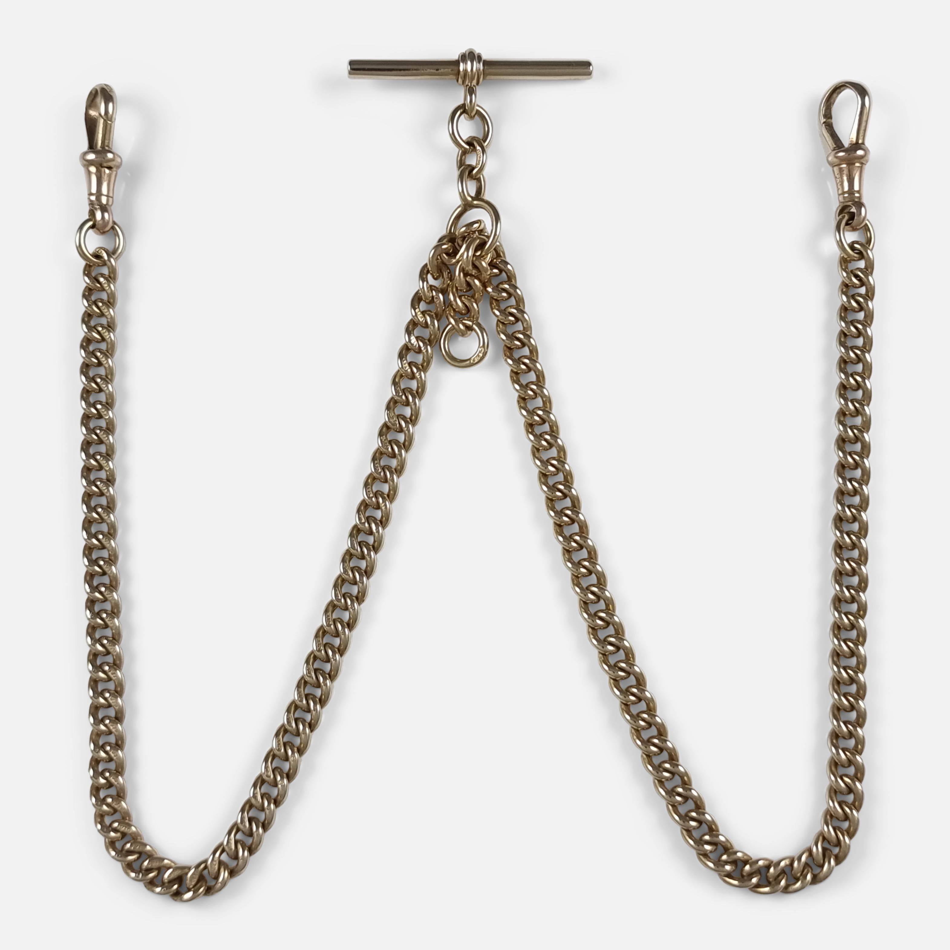 antique gold albert chain