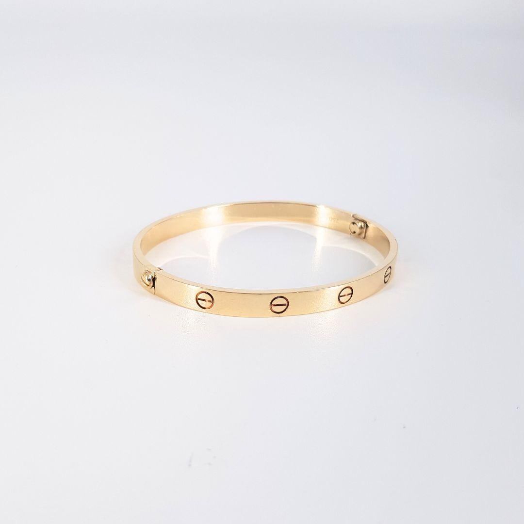 9 Karat Gelbgold Armband im Cartier-Stil für Damen oder Herren