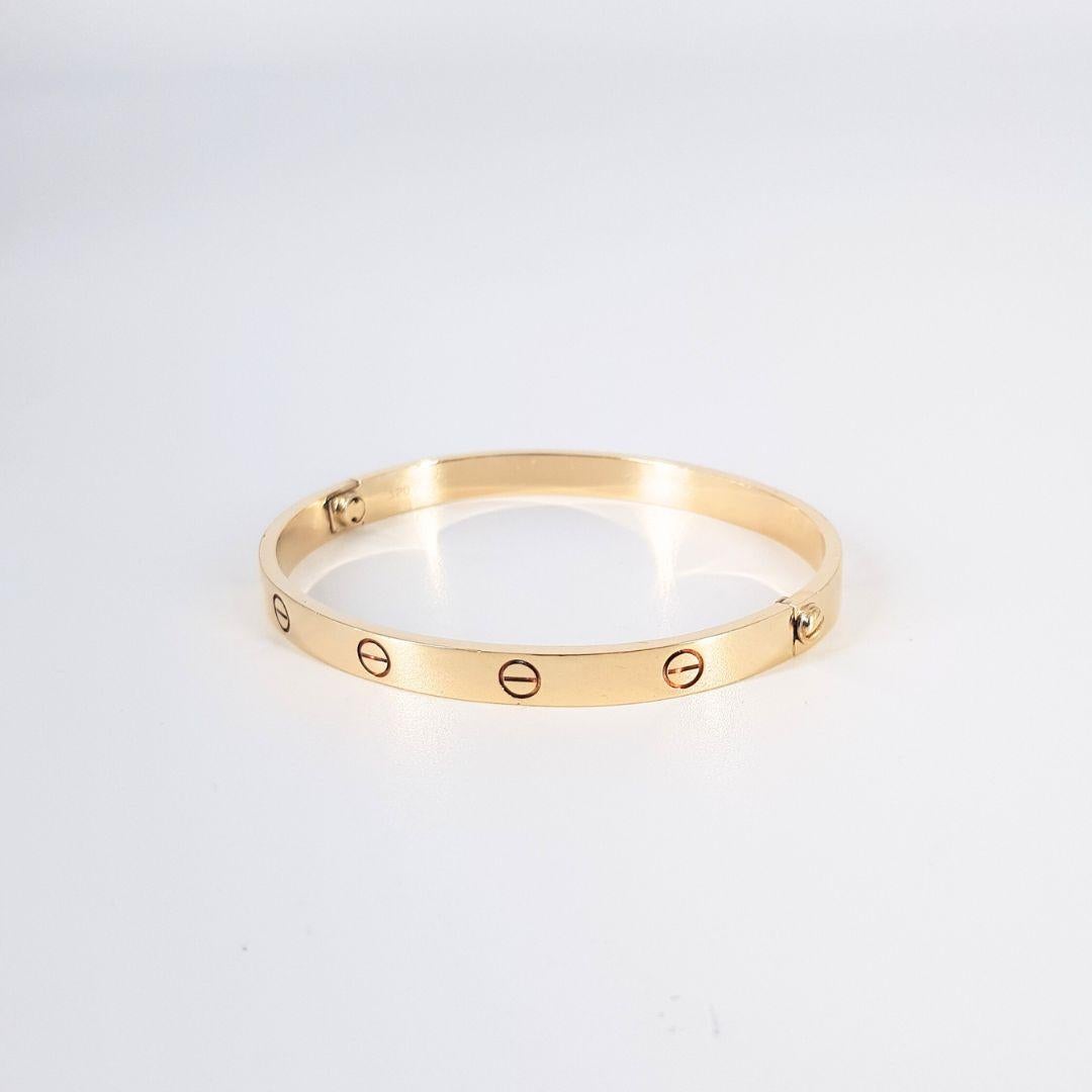 9 Karat Gelbgold Armband im Cartier-Stil 1