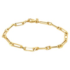 9ct Yellow Gold Chain Paper link Bracelet