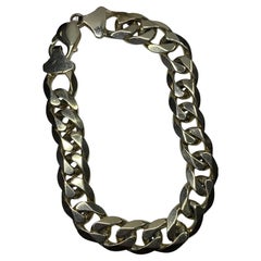 9ct Gelbgold Chunky Curb Cuban Link Massiv-Armband