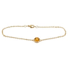 Bracelet en or jaune 9 carats et citrine