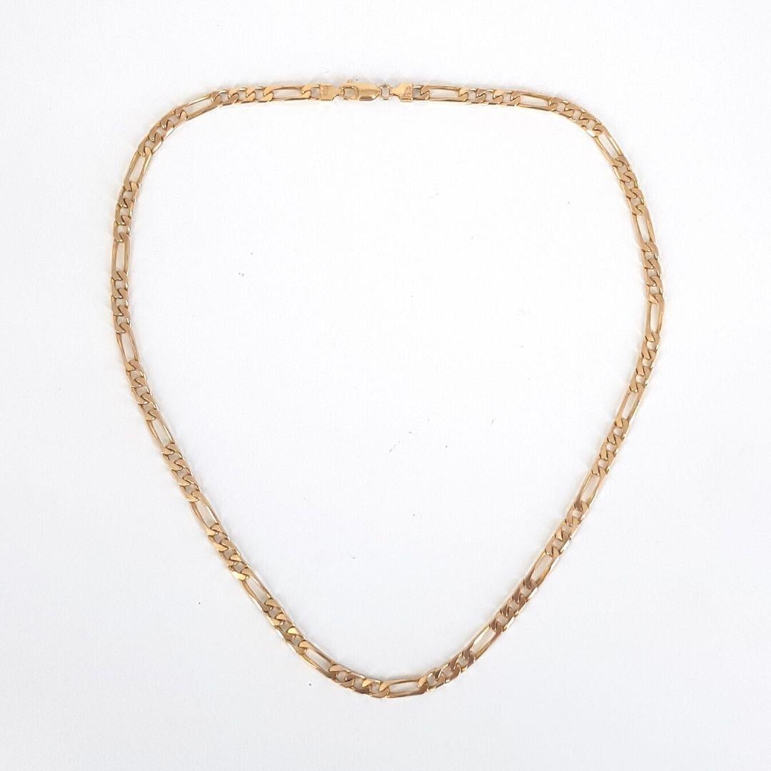 Women's or Men's 9ct Yellow Gold Curb Link Chain For Sale