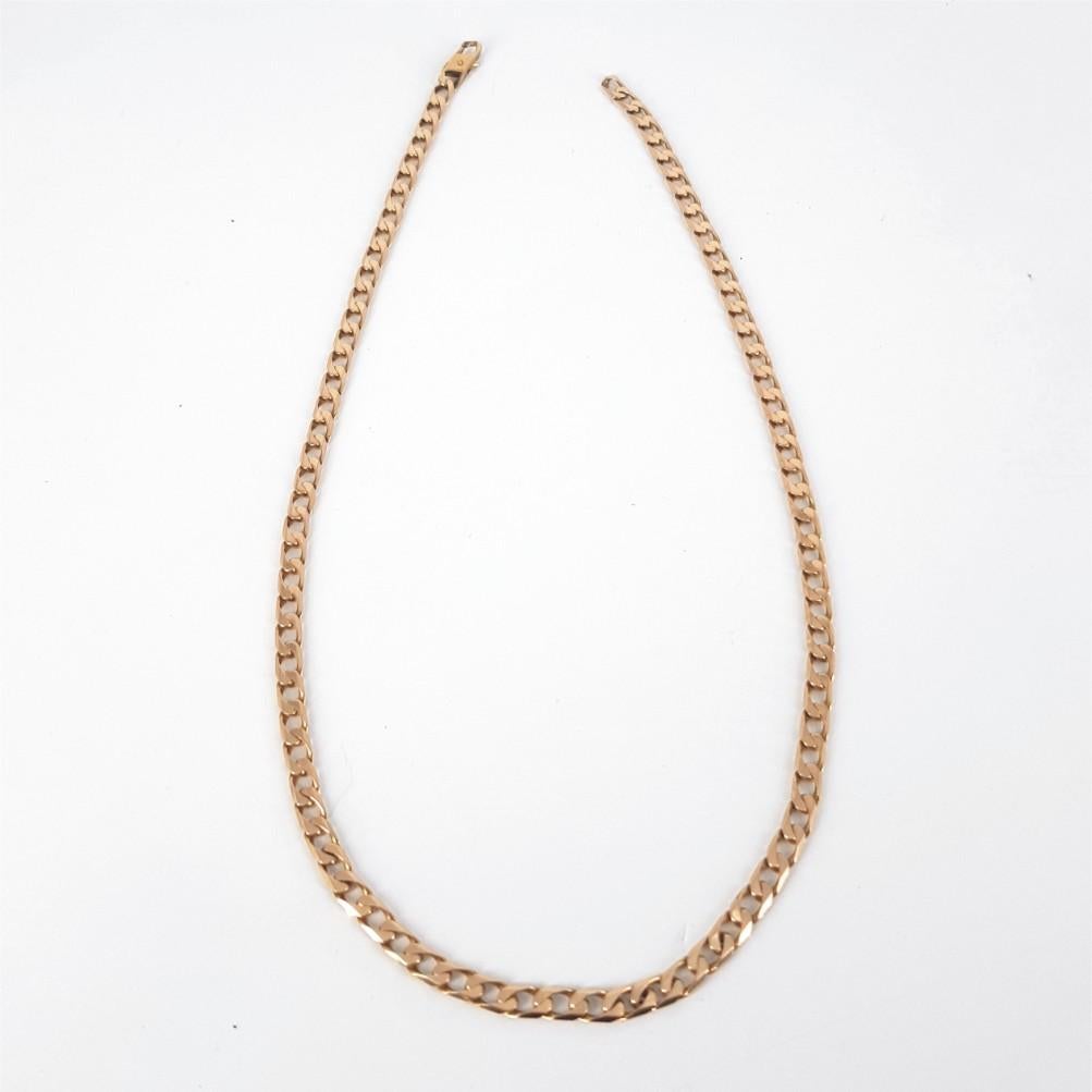 9ct Yellow Gold Curb Link Chain  1