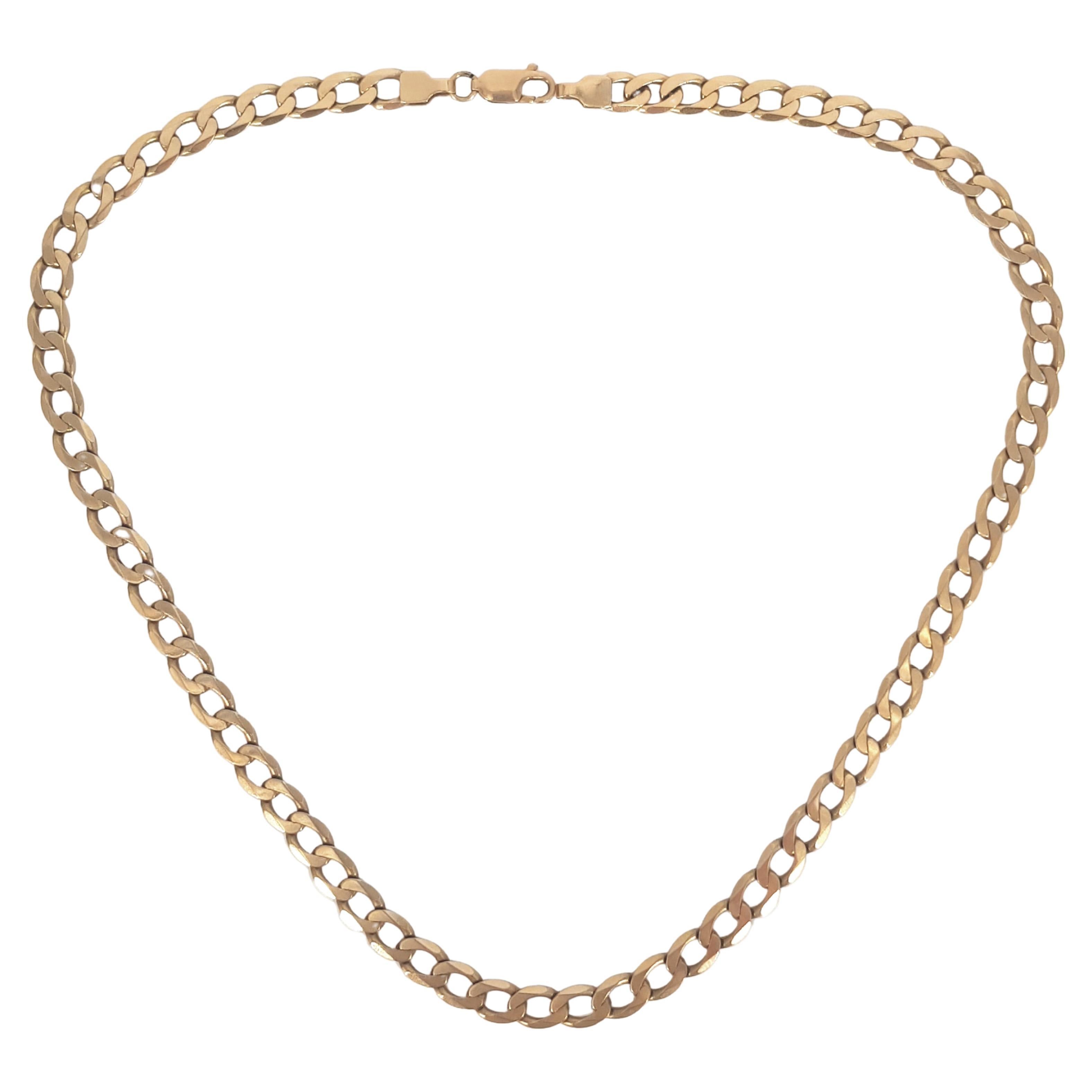 9ct Yellow Gold Curb Link Chain For 