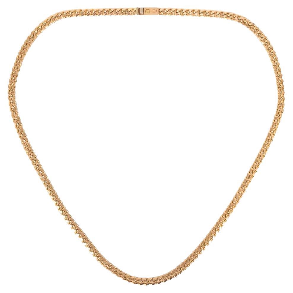 9ct Yellow Gold Curb Link Chain For Sale