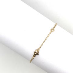 9ct Yellow Gold Diamond & Amethyst Set Evil Eye Bracelet, February Birthstone