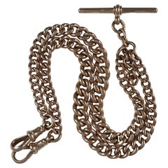 9ct Yellow Gold Double Albert Watch Chain, 1905, 50.8g