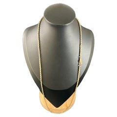 9ct Yellow Gold Edwardian 24 Inch Faceted Oval Belcher Chain with Swivel Clasp