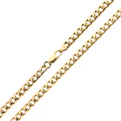9ct Yellow Gold Filed Curb 22 Inch Chain - 36.4 Grams