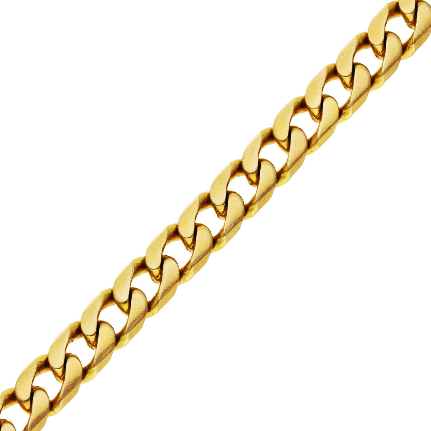 Women's or Men's  9ct Yellow Gold Filed Curb 22 Inch Chain - 36.4 Grams  For Sale