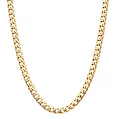  9ct Yellow Gold Filed Curb 22 Inch Chain - 36.4 Grams 