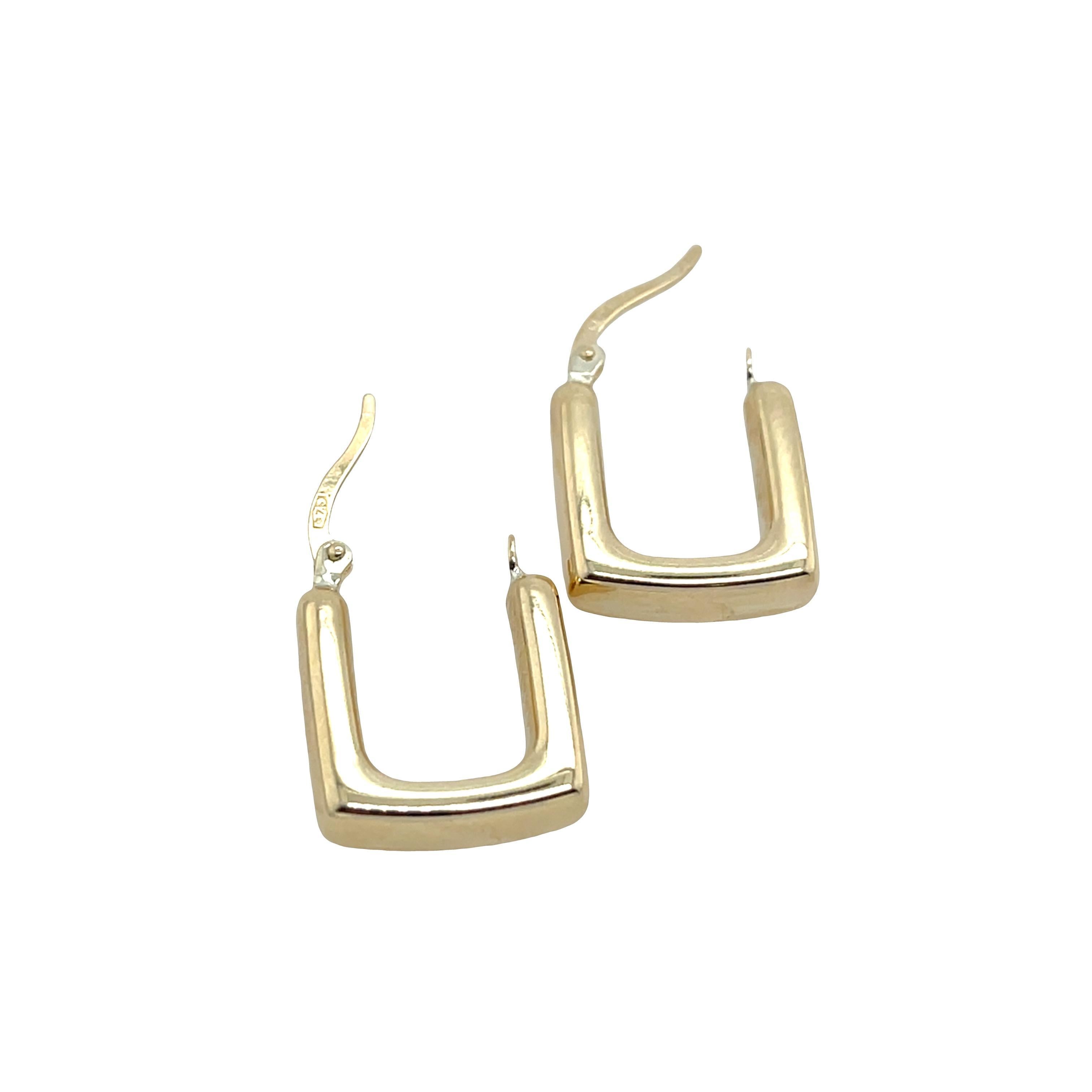 da uomo o donna Orecchini a cerchio in oro giallo 9ct in vendita