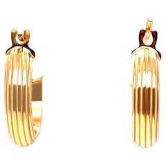 Orecchini a cerchio in oro giallo 9ct 0,9g
