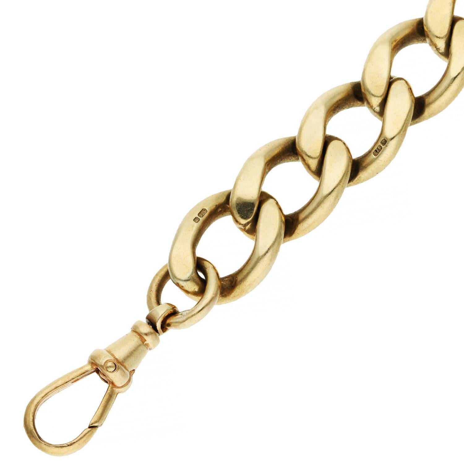 gold mens id bracelet