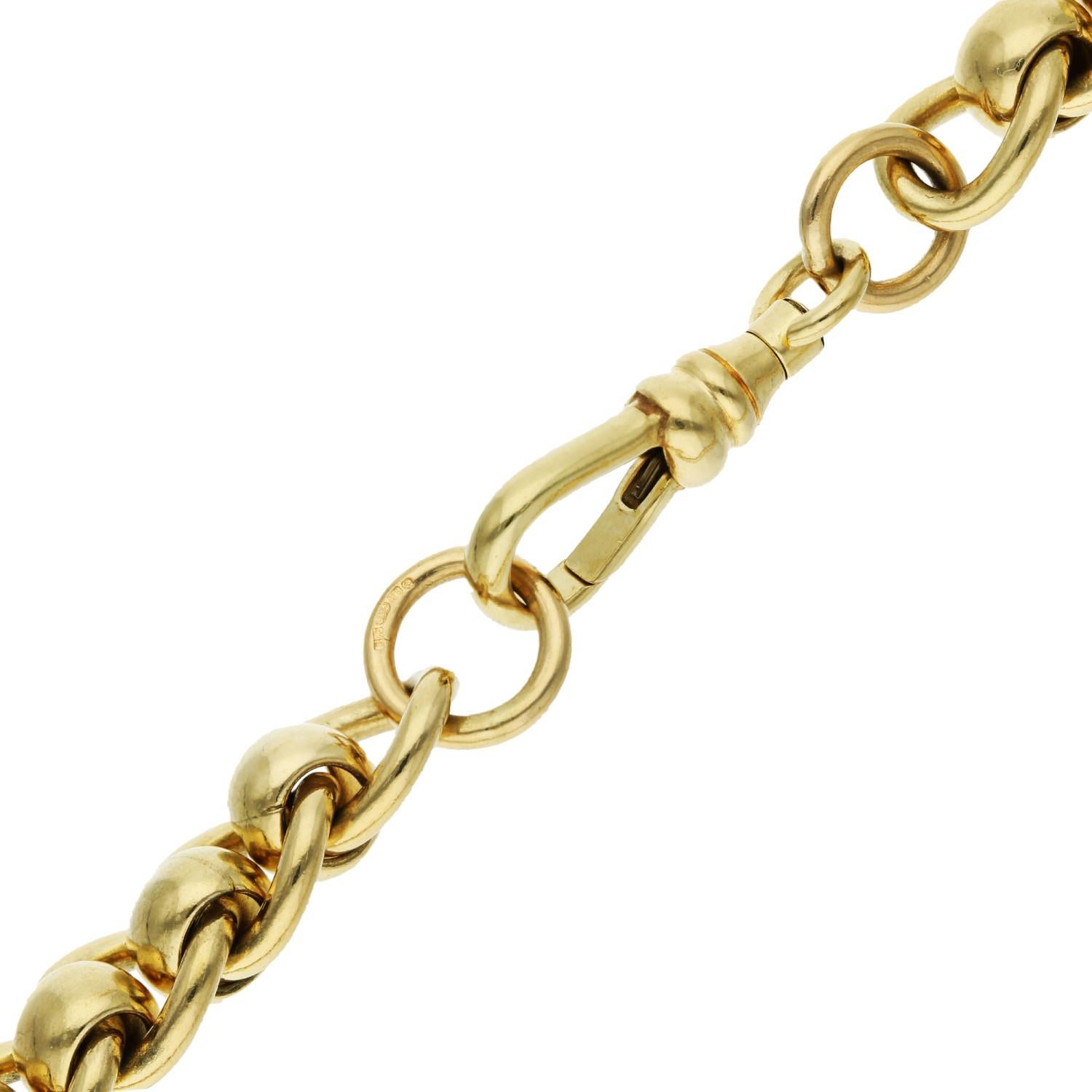 Experience the bold statement of our 9ct Yellow Gold Roller Ball Chain, a standout piece designed to captivate and charm. Weighing 69.0 grams and measuring 18.5 inches in length, with a robust width of nearly 0.8 cm, this chain is crafted for those
