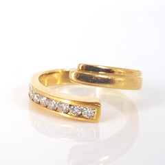 9 Carat Yellow Gold Split Channel Set Diamond Ring
