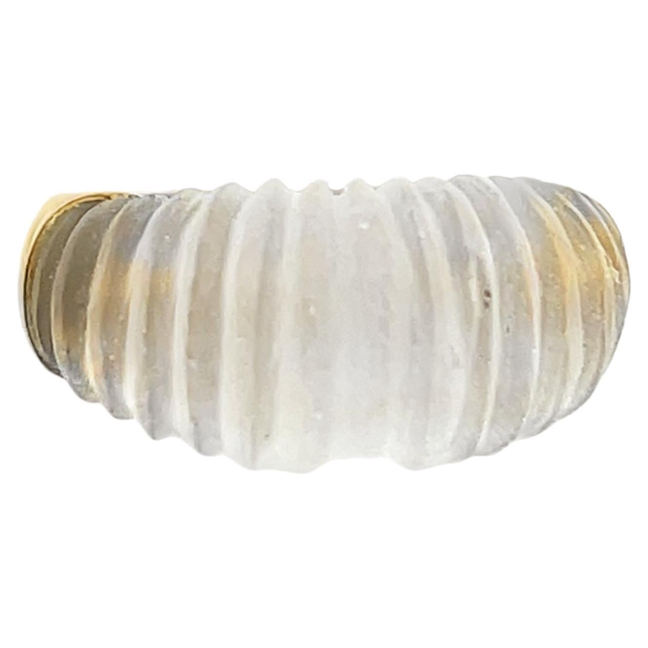 Anillo Oro Amarillo 9ct Cristal Blanco en venta