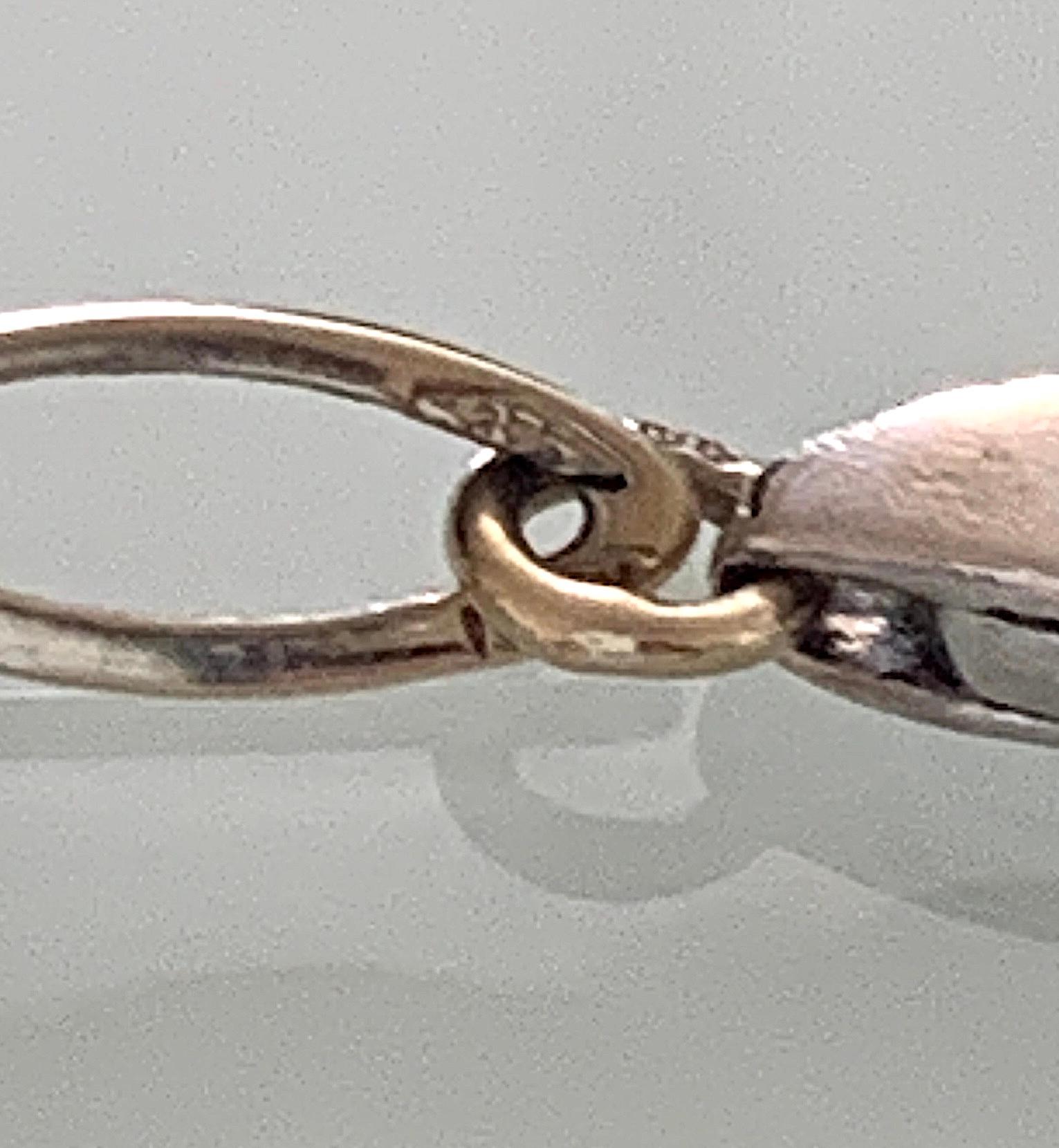 Chaîne collier Wave en or jaune et blanc 9 carats en vente 4