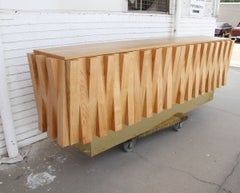 9FT Italian Oak Sideboard Credenza by La Studio