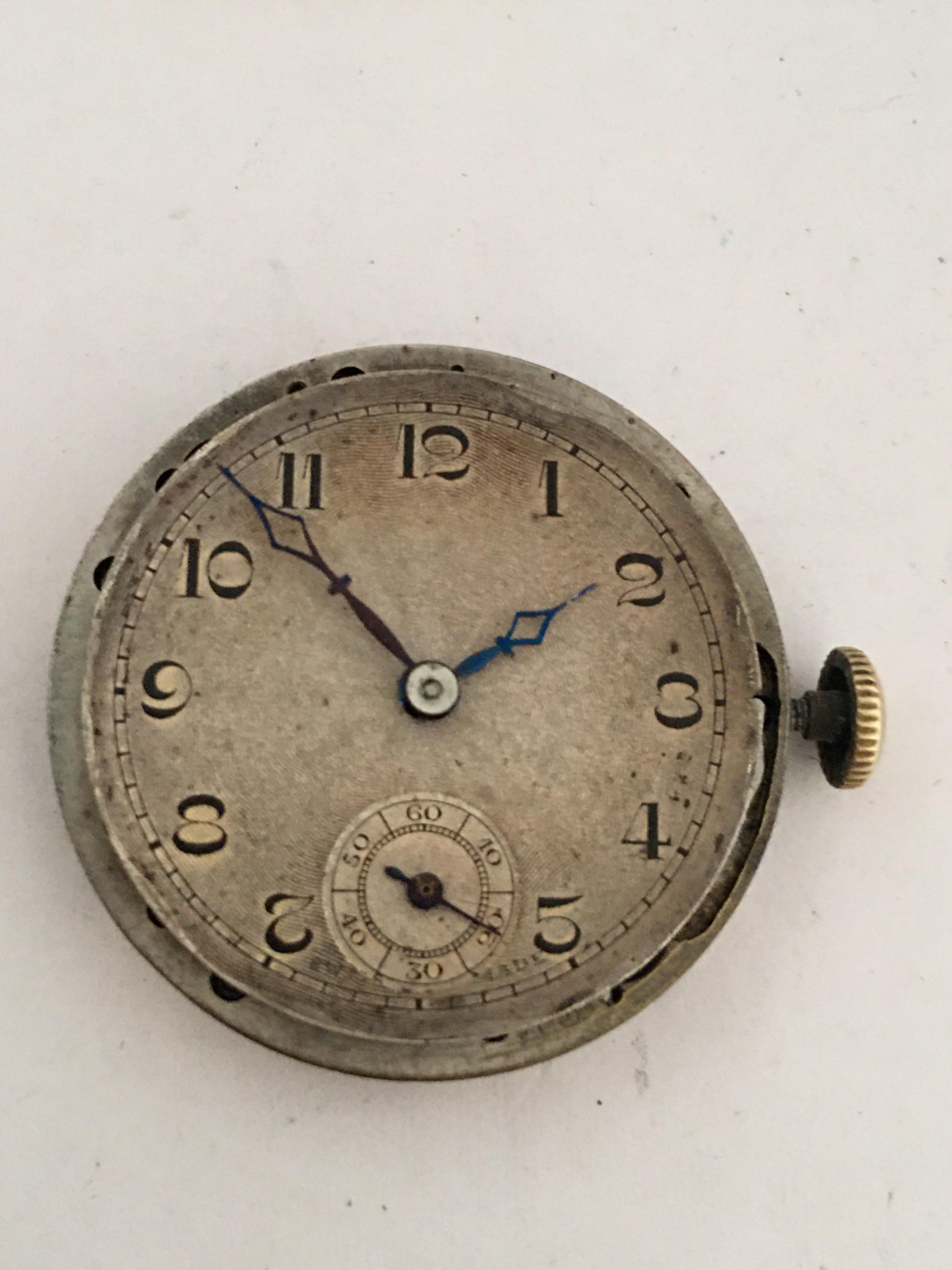 9 Karat Gold Vintage 1950s Manual winding Bernex Swiss Watch For Sale 3
