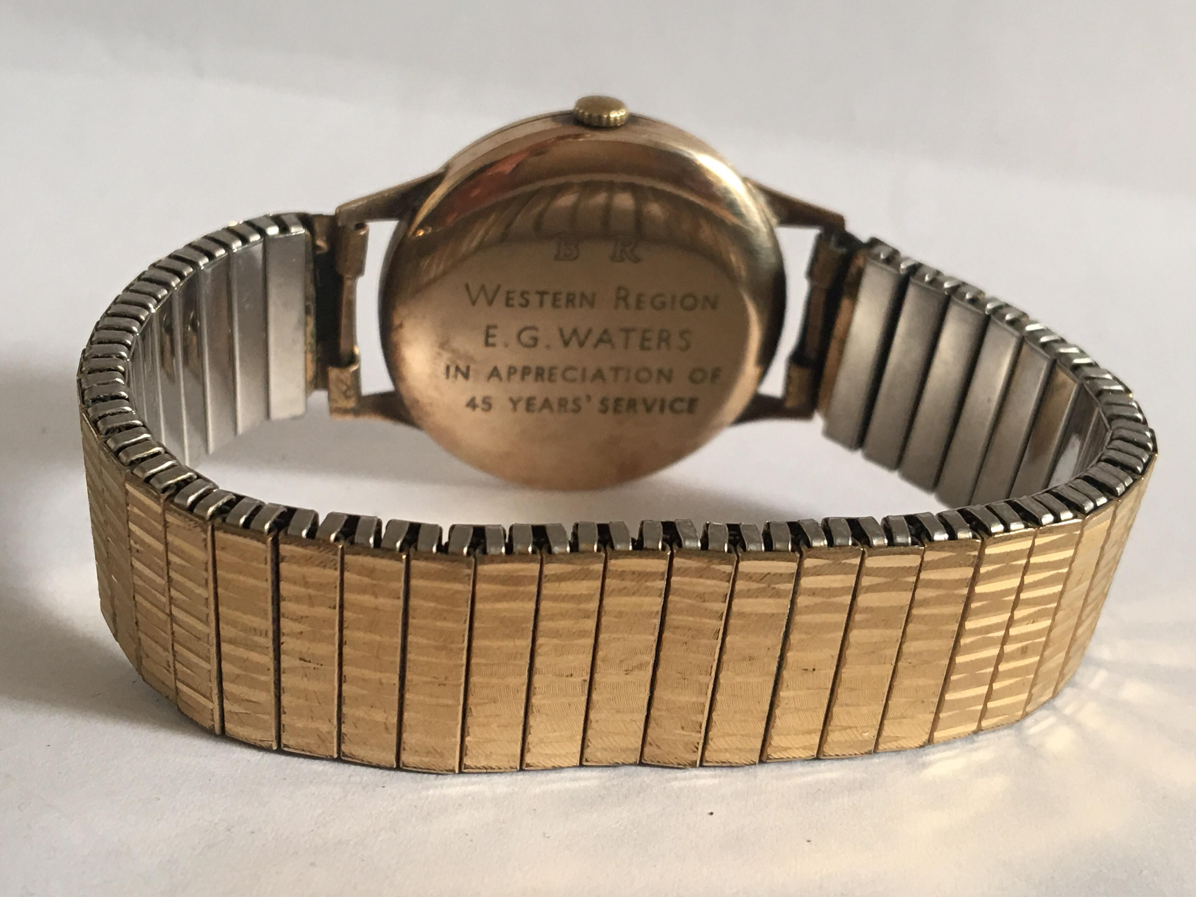 9 Karat Gold Vintage 1950s Tudor Rolex Mechanical Wristwatch In Good Condition For Sale In Carlisle, GB