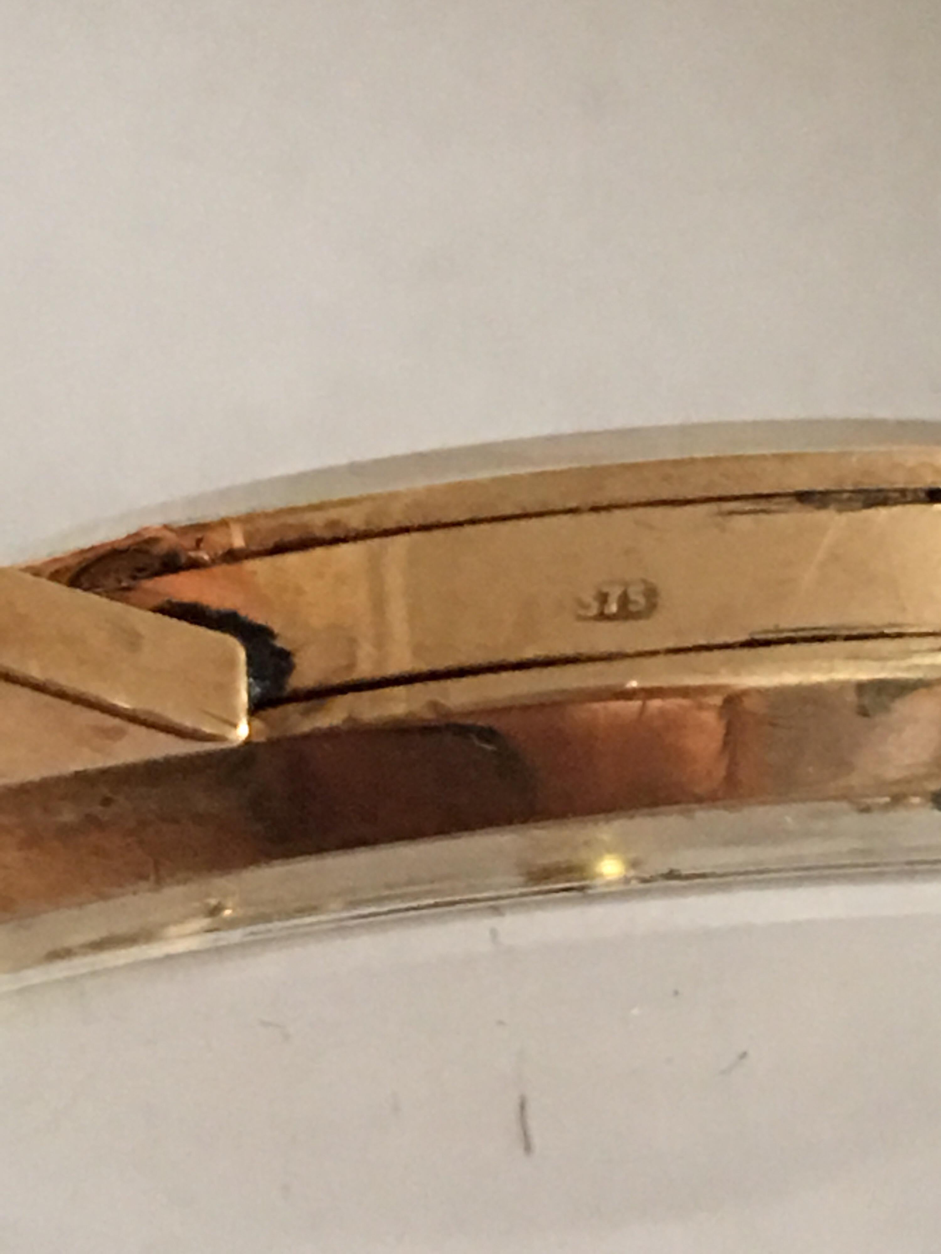 9 Karat Gold Vintage J. W. Benson London 1950s Manual Wristwatch In Fair Condition For Sale In Carlisle, GB