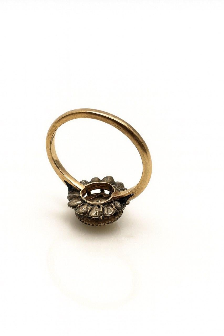 9k Diamantring im Rosenschliff für Damen oder Herren im Angebot