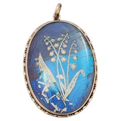 9K Rose Gold Butterfly Wing Pendant #24128